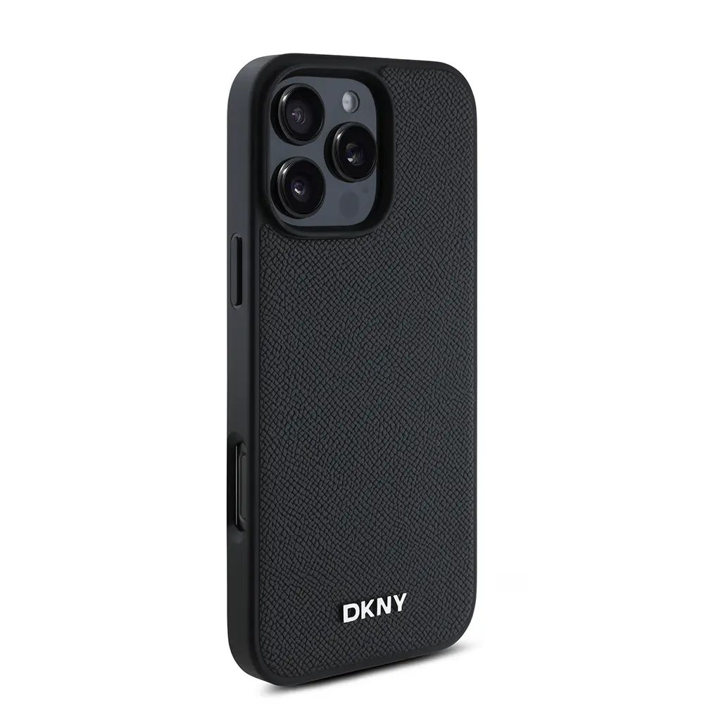 iPhone 16 Pro Max MagSafe Uyumlu PU Deri Kılıf - DKNY Lisanslı