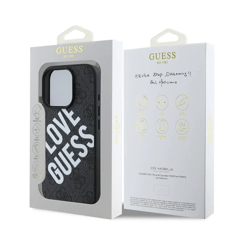 iPhone 16 Pro Max Kılıf, Lisanslı Guess Big Love Tasarım - Guess
