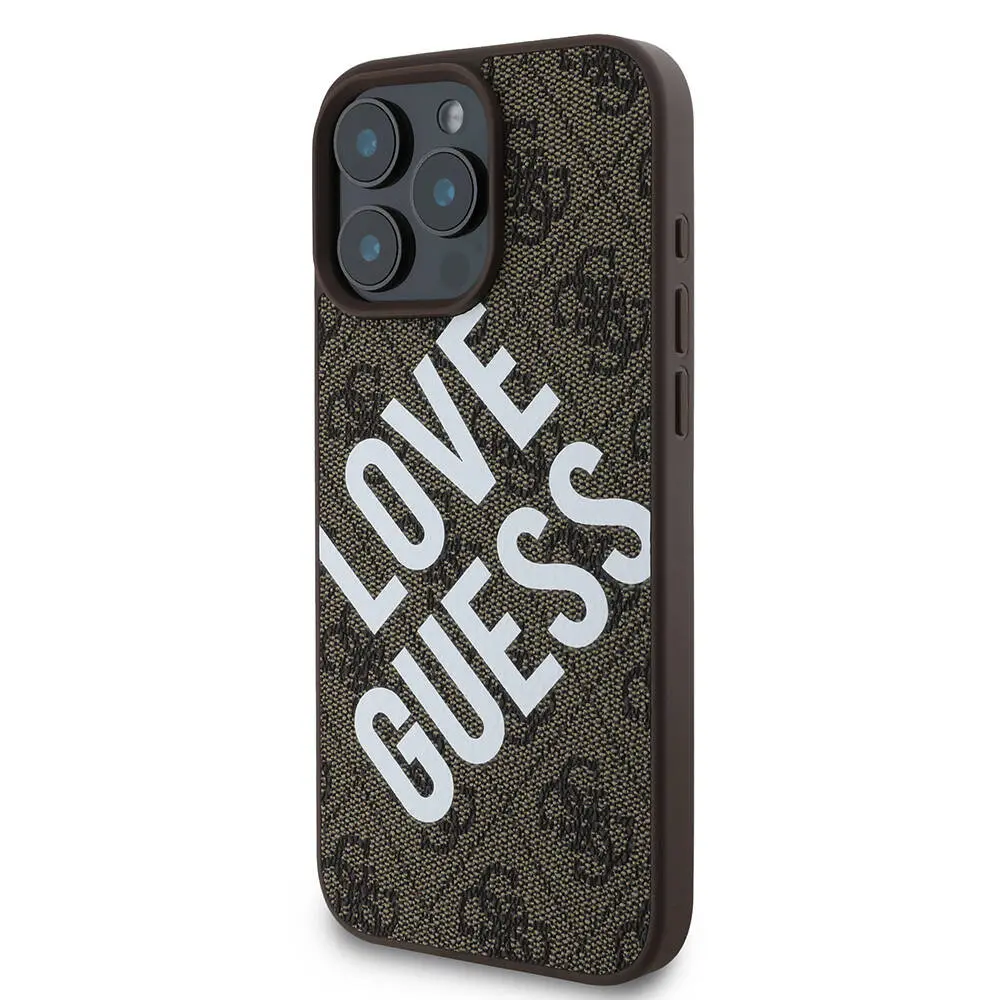 iPhone 16 Pro Max Kılıf, Lisanslı Guess Big Love Tasarım - Guess