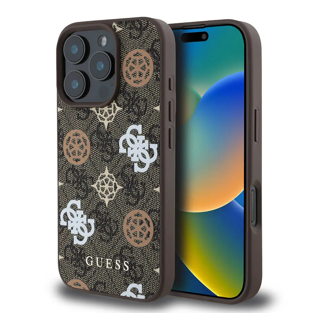 iPhone 16 Pro Max MagSafe Uyumlu 4G Desenli Kılıf - Guess Peony