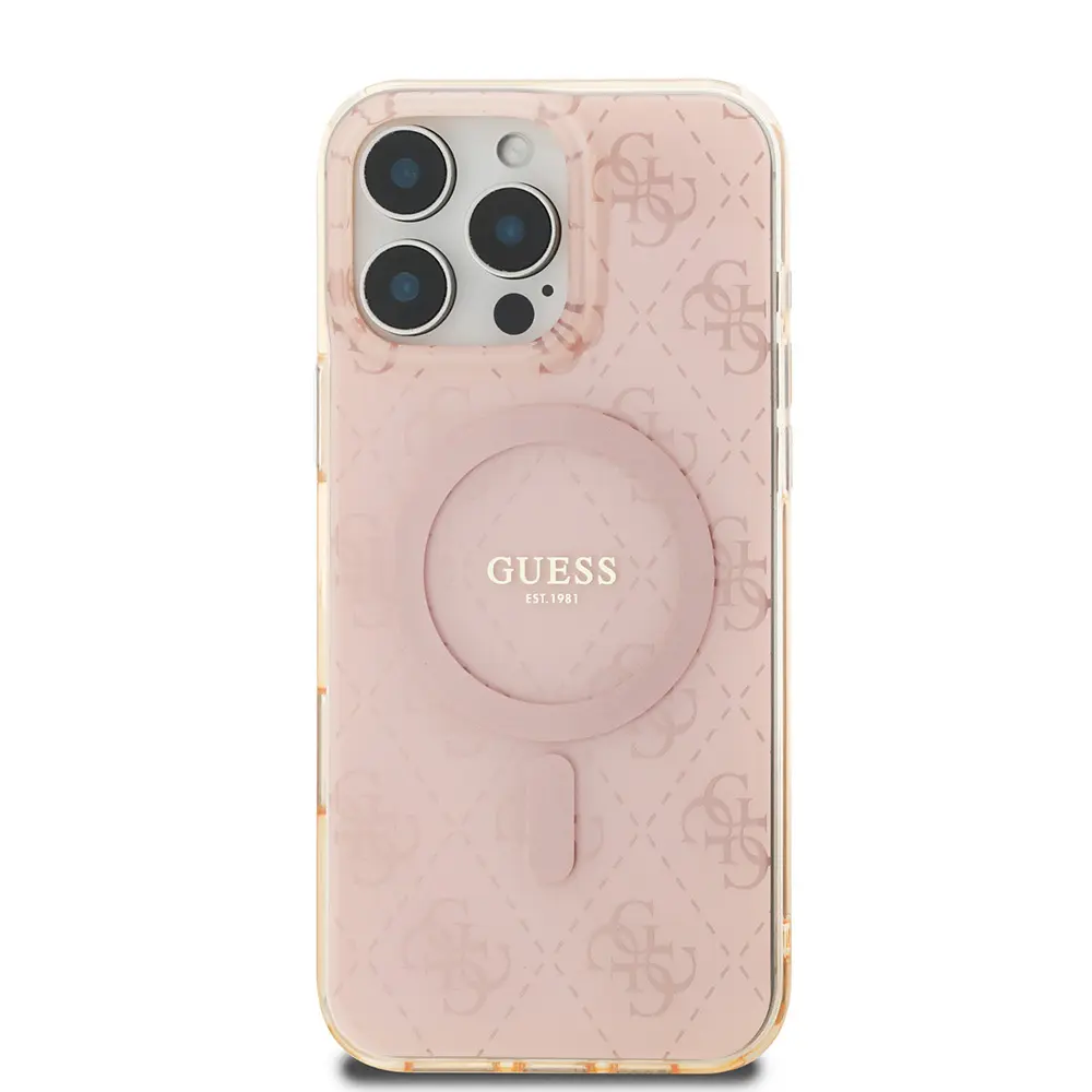 iPhone 16 Pro Max MagSafe Uyumlu Kılıf - Guess 4G Logolu