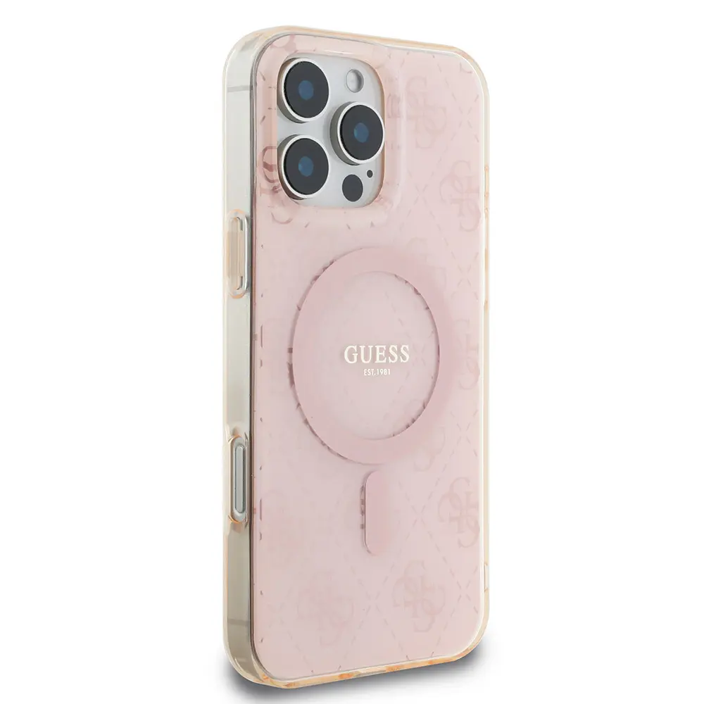 iPhone 16 Pro Max MagSafe Uyumlu Kılıf - Guess 4G Logolu