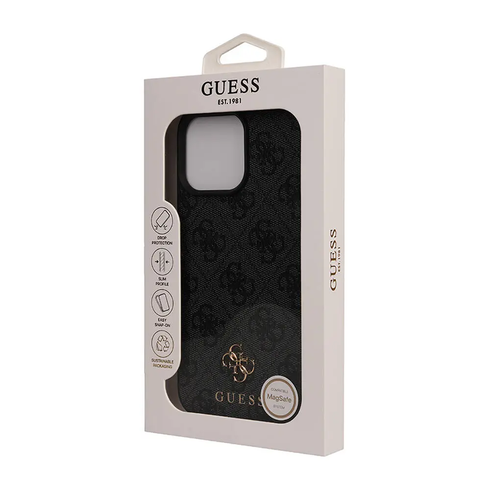 iPhone 16 Pro Max MagSafe Uyumlu Kılıf - Guess Small 4G Classic