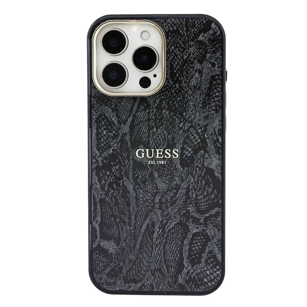 iPhone 16 Pro Max MagSafe Uyumlu Kılıf - Guess Python Desenli
