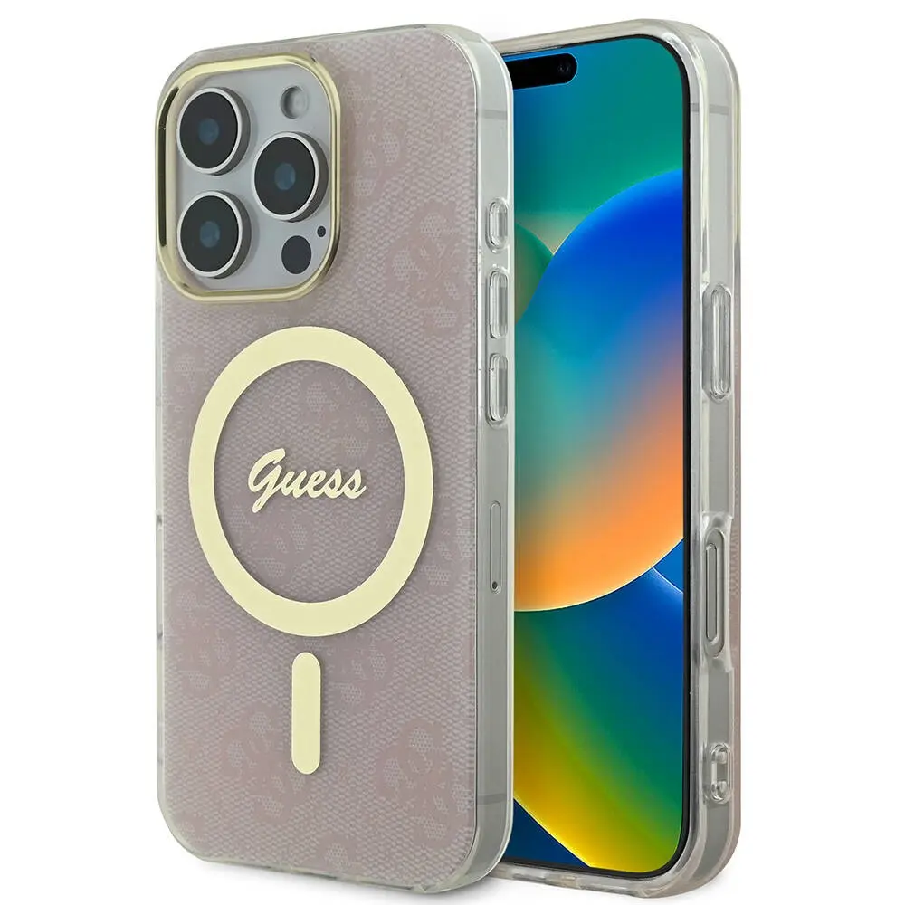 iPhone 16 Pro Max MagSafe Uyumlu 4G Desenli Kılıf - Guess