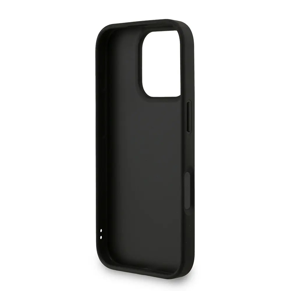 iPhone 16 Pro Max PU Deri Kılıf, Bilek Askı İpli - Guess 4G Logolu