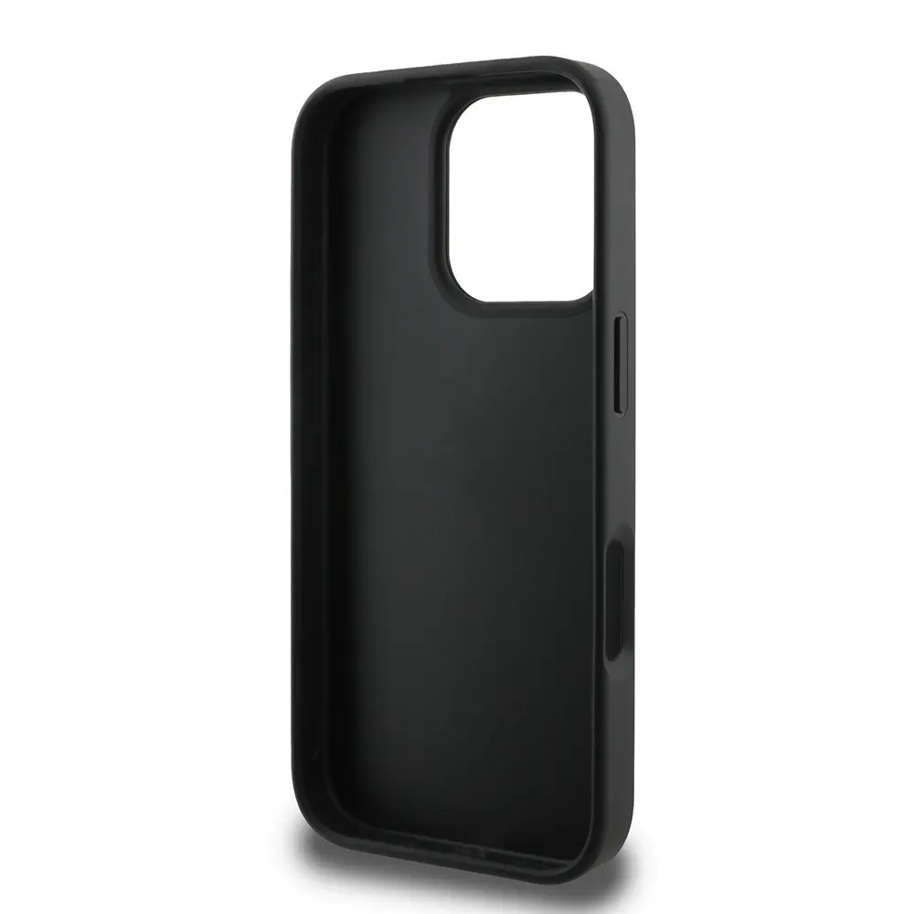 iPhone 16 Pro Max PU Deri Şerit Logo Kılıf - Guess
