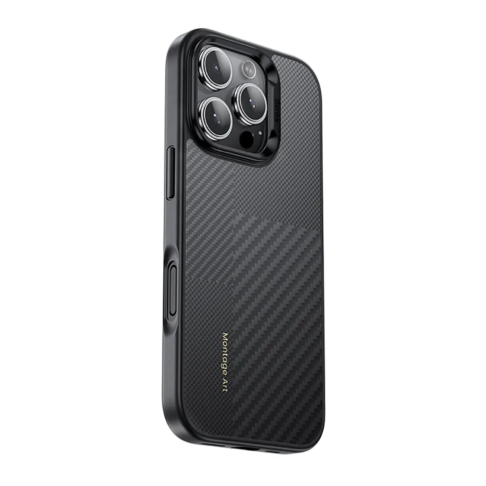 iPhone 16 Pro Max MagSafe Uyumlu Kevlar Kılıf - Benks Hybrid ArmorPro Montage