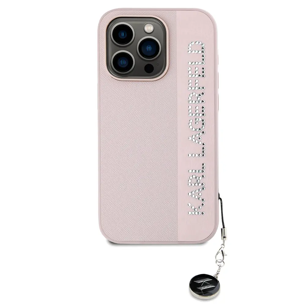 iPhone 16 Pro Max Taşlı Saffiano Kılıf - Karl Lagerfeld KL