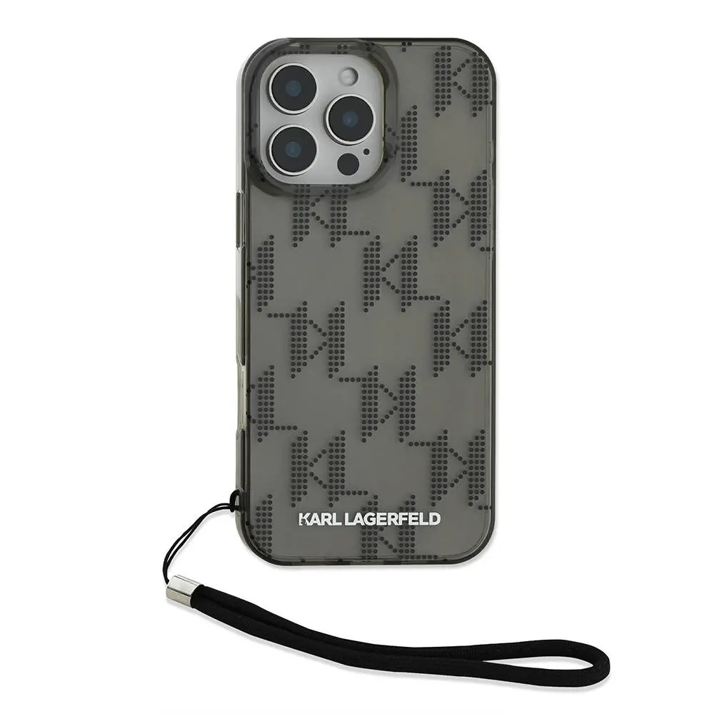 iPhone 16 Pro Max Saydam Kılıf, Bilek Askı İpli - Karl Lagerfeld