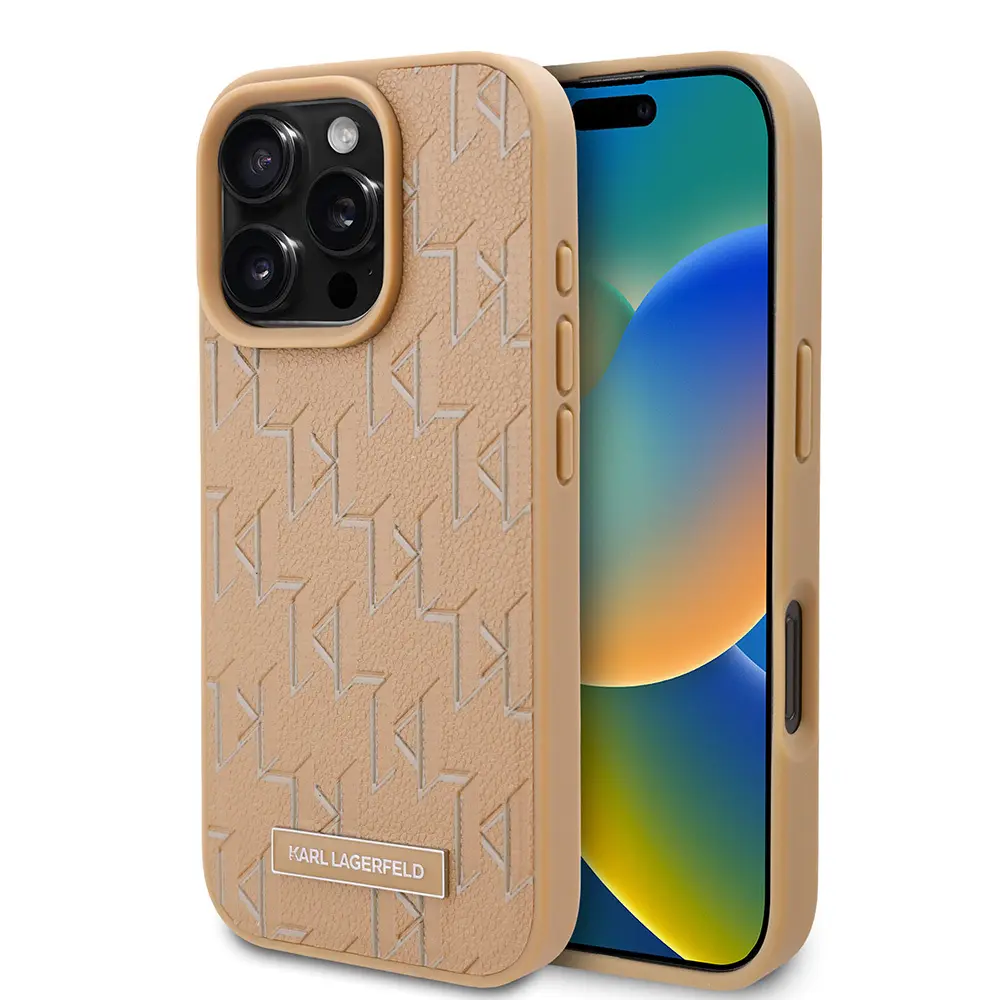 iPhone 16 Pro Max MagSafe Uyumlu Kılıf - Karl Lagerfeld KL Hot Stamp