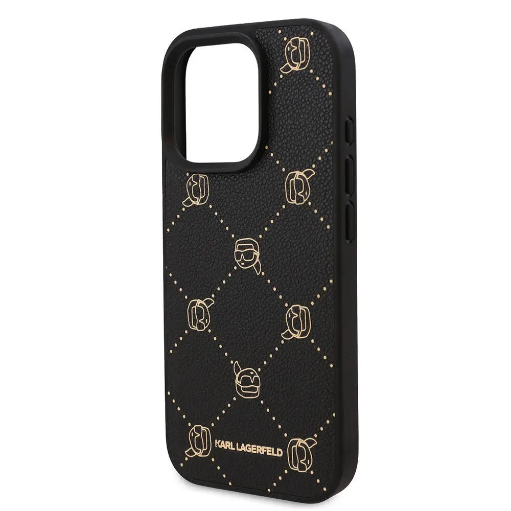 iPhone 16 Pro Max MagSafe Uyumlu PU Deri Kılıf - Karl Lagerfeld Karl Heads