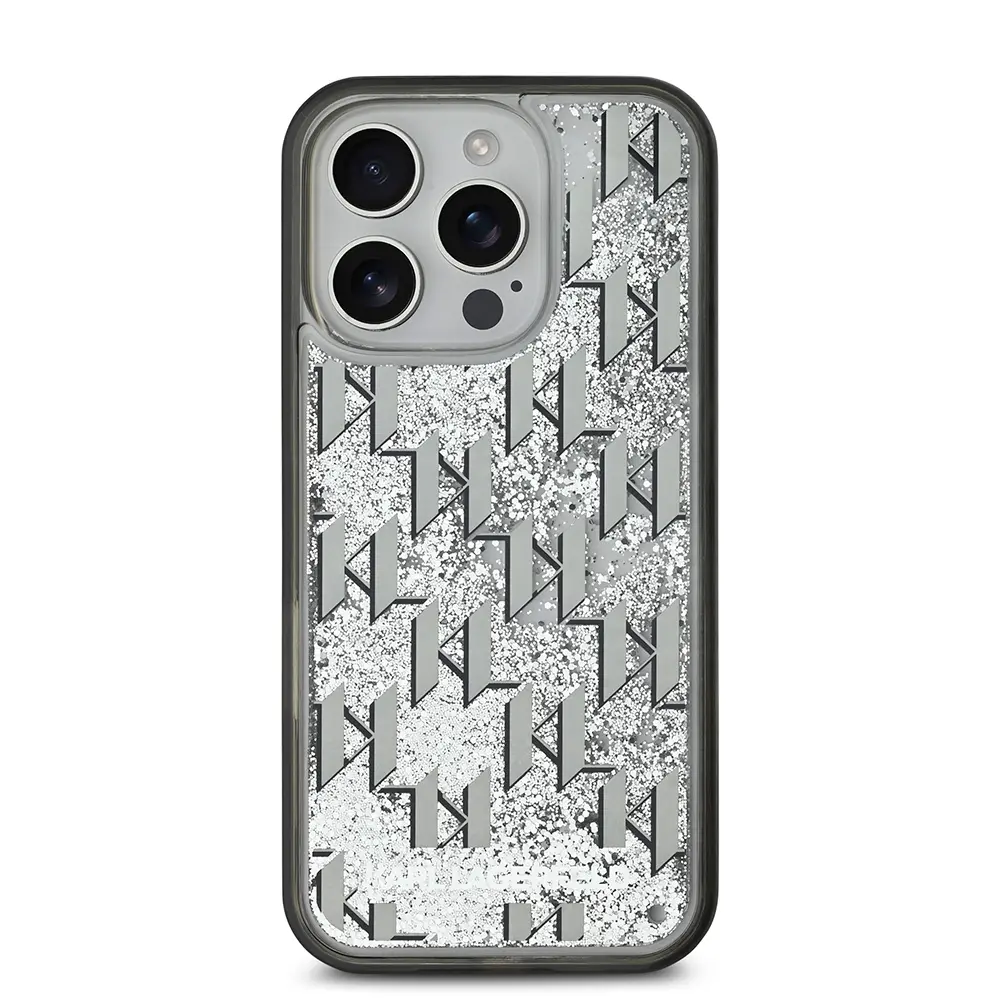 iPhone 16 Pro Max Simli KL Yazılı Monogram Gradient Kılıf - Karl Lagerfeld