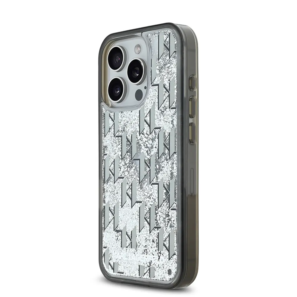 iPhone 16 Pro Max Simli KL Yazılı Monogram Gradient Kılıf - Karl Lagerfeld