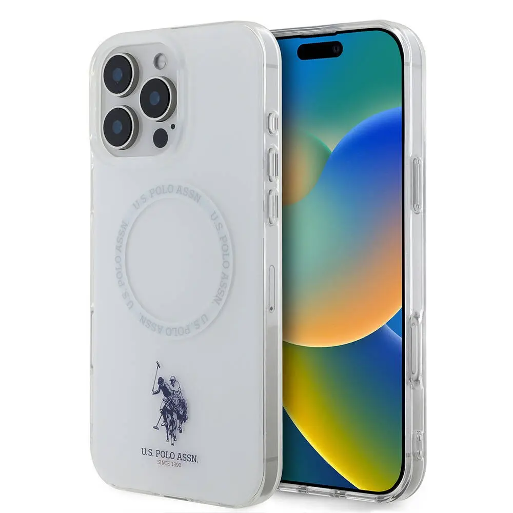 iPhone 16 Pro Max MagSafe Uyumlu Ring Kapak - U.S. Polo Assn. Lisanslı