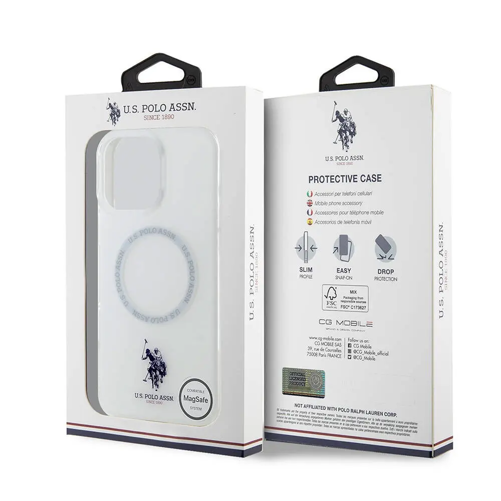 iPhone 16 Pro Max MagSafe Uyumlu Ring Kapak - U.S. Polo Assn. Lisanslı