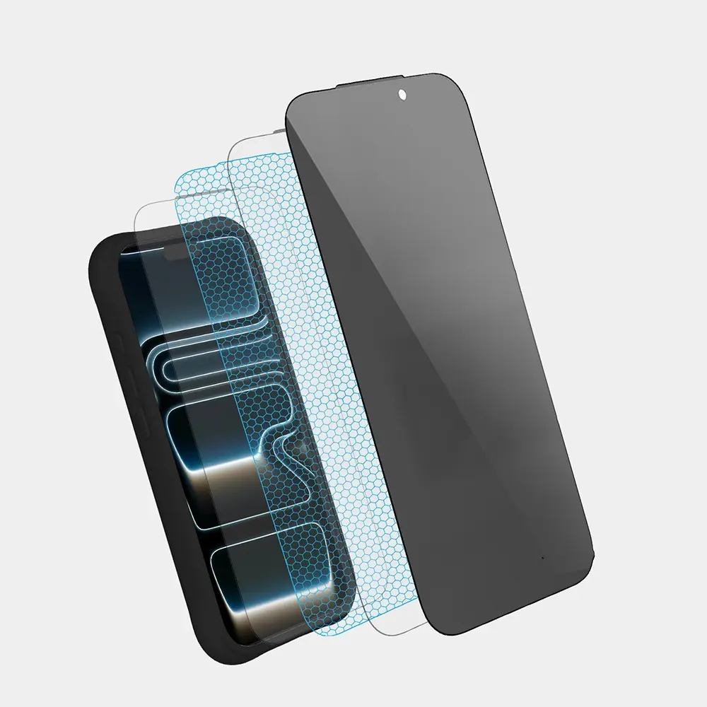 iPhone 16 Pro Max Privacy Temperli Cam Ekran Koruyucu - Youngkit 0.33mm