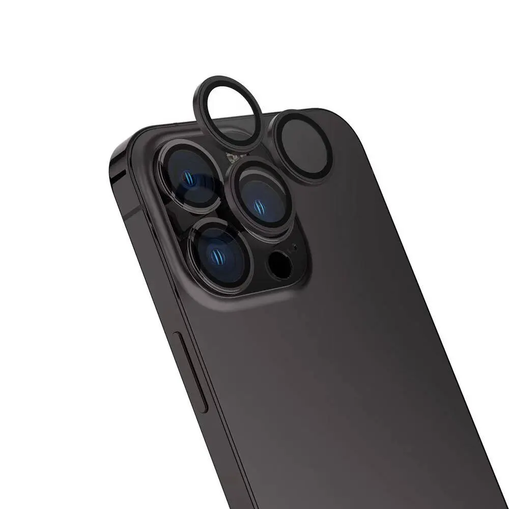 iPhone 16 Pro Max Kamera Lens Koruyucu, Parmak İzi Bırakmayan - Zore Safir CL-15