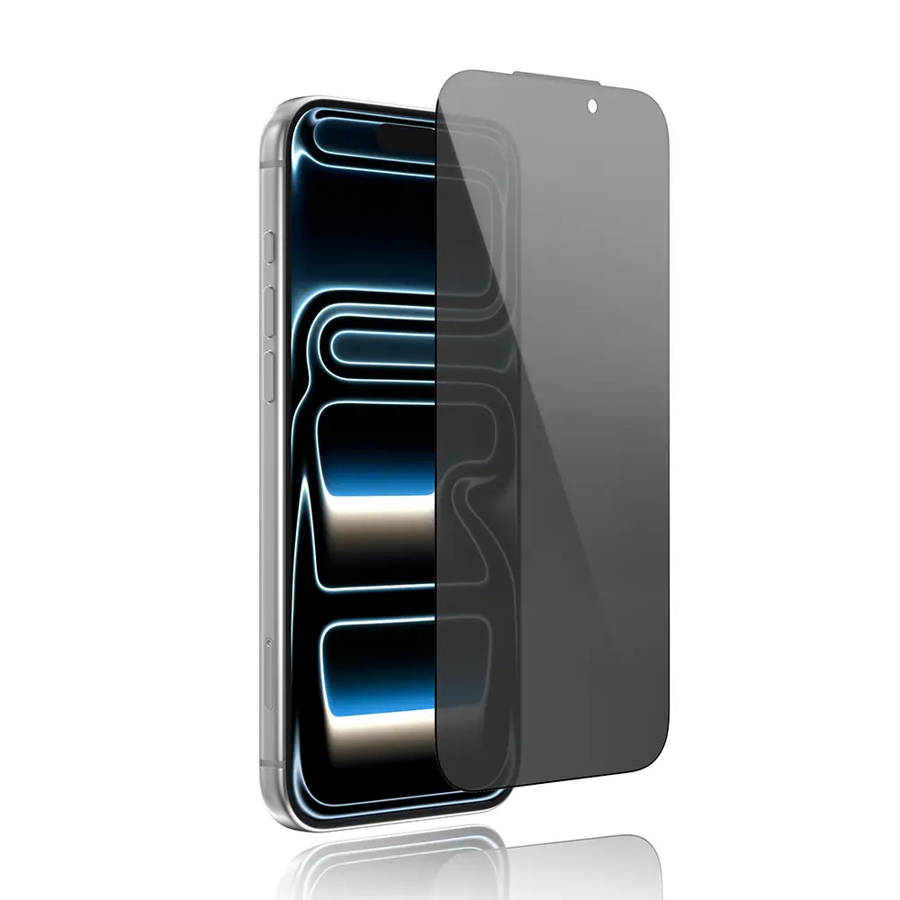 Apple iPhone 16 Pro Youngkit 2.5D Parmak İzi Bırakmayan 0.33mm Privacy Temperli Cam Ekran Koruyucu