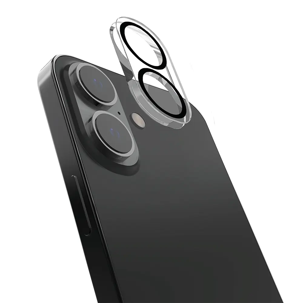 iPhone 16 Kamera Lens Koruyucu, Şeffaf ve Ultra İnce - Raptic Glass