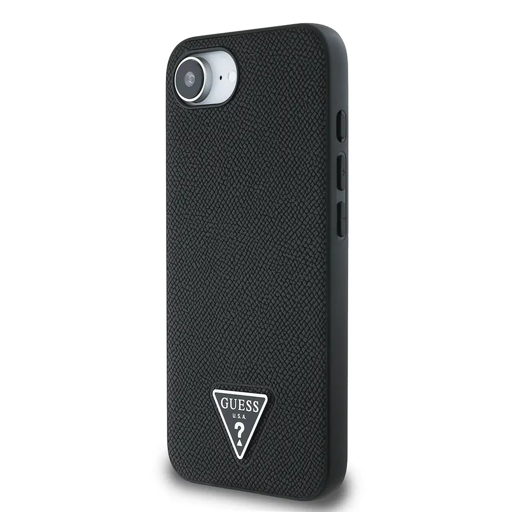 iPhone 16e MagSafe Uyumlu Grained Triangle Kılıf - Guess