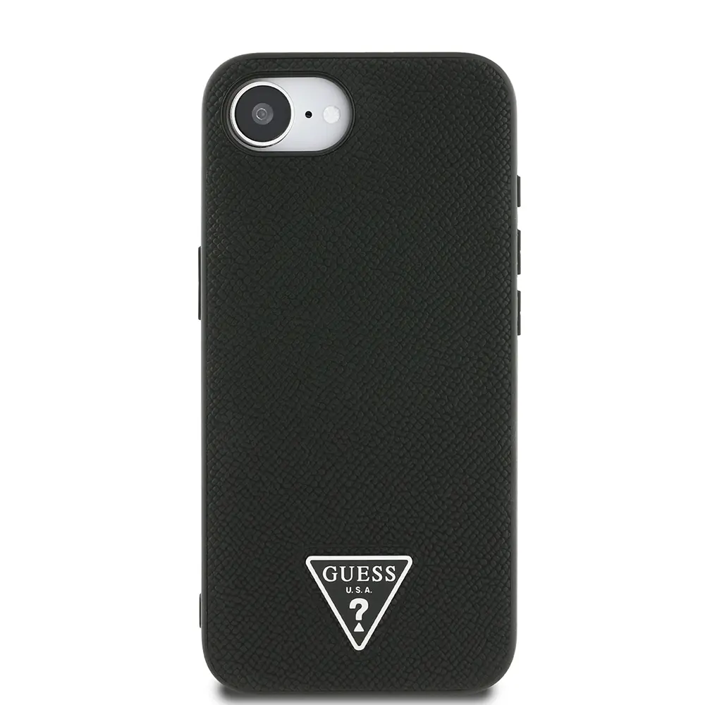 iPhone 16e MagSafe Uyumlu Grained Triangle Kılıf - Guess