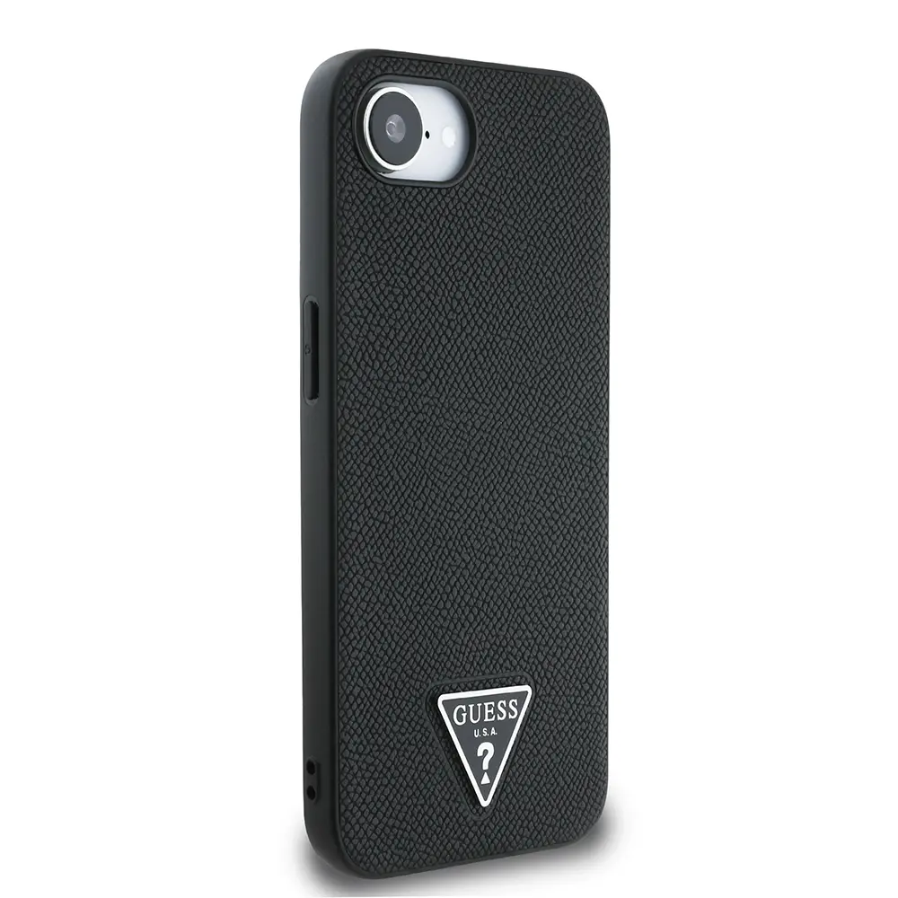 iPhone 16e MagSafe Uyumlu Grained Triangle Kılıf - Guess