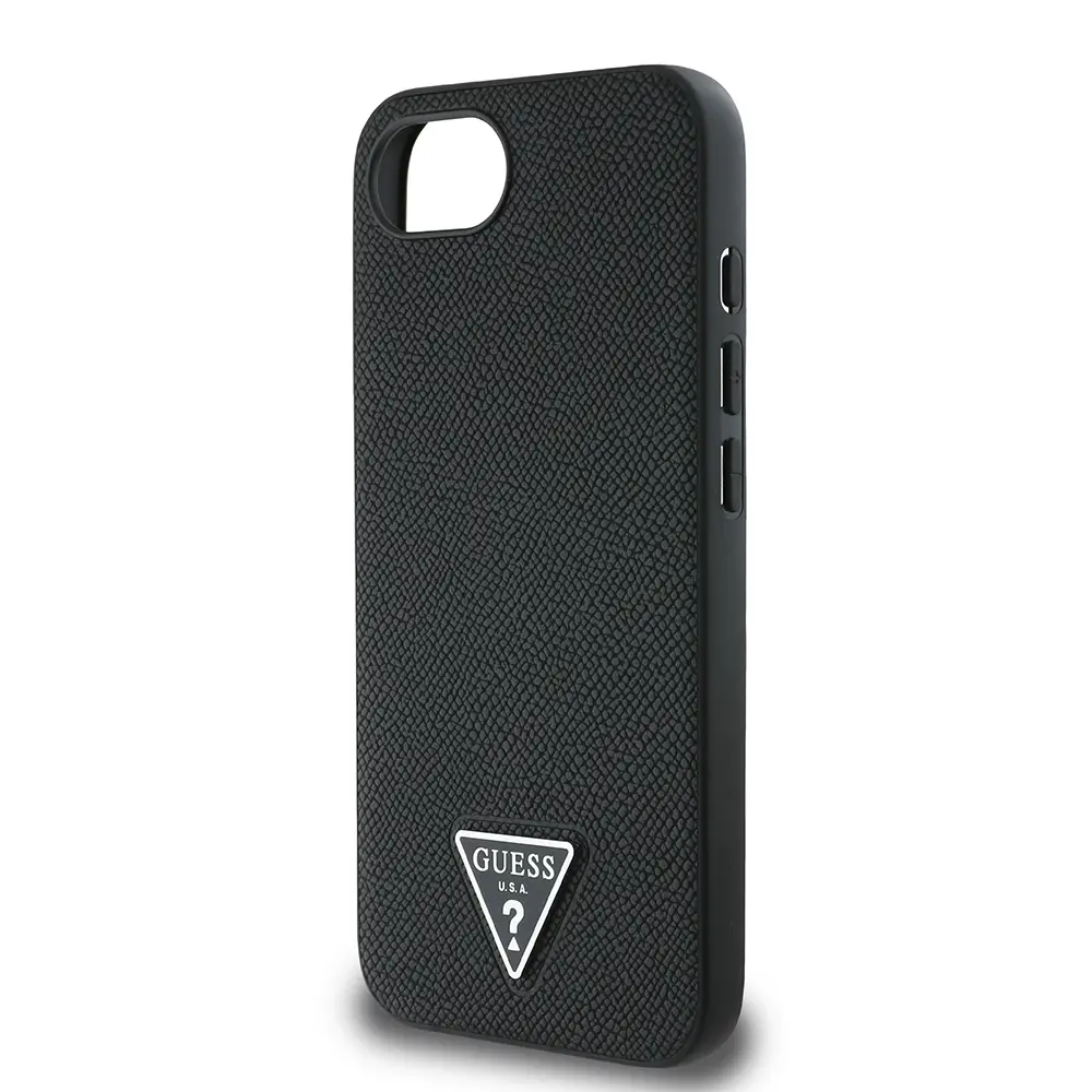 iPhone 16e MagSafe Uyumlu Grained Triangle Kılıf - Guess
