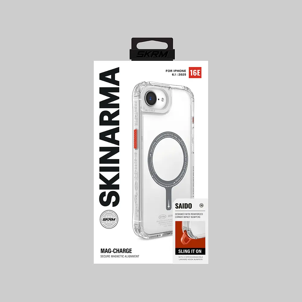 iPhone 16e MagSafe Uyumlu Şeffaf Kılıf - Skinarma Saido