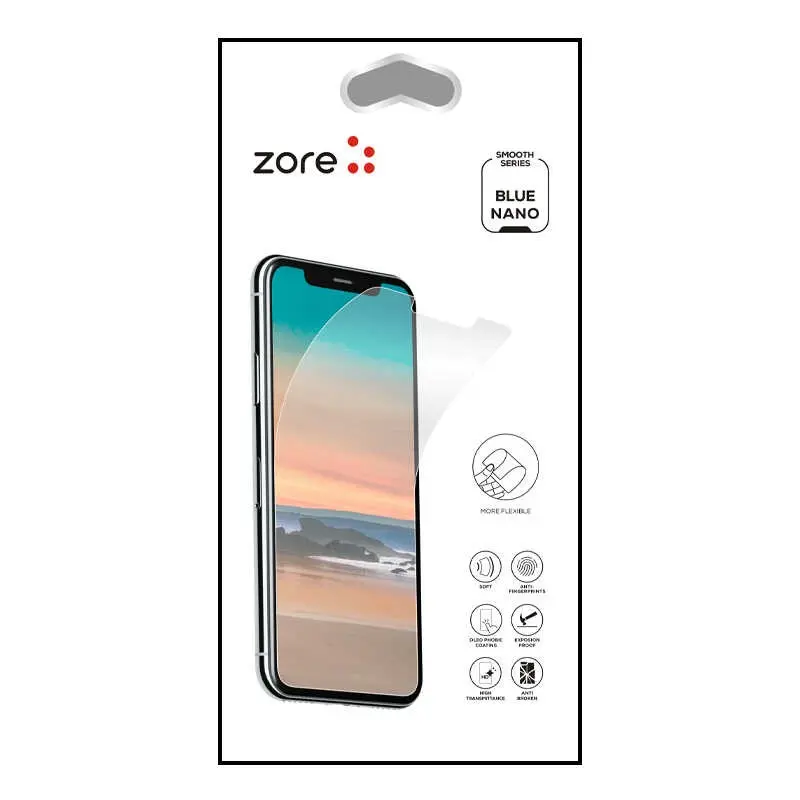 iPhone 16e Blue Nano Temperli Cam Ekran Koruyucu - Zore