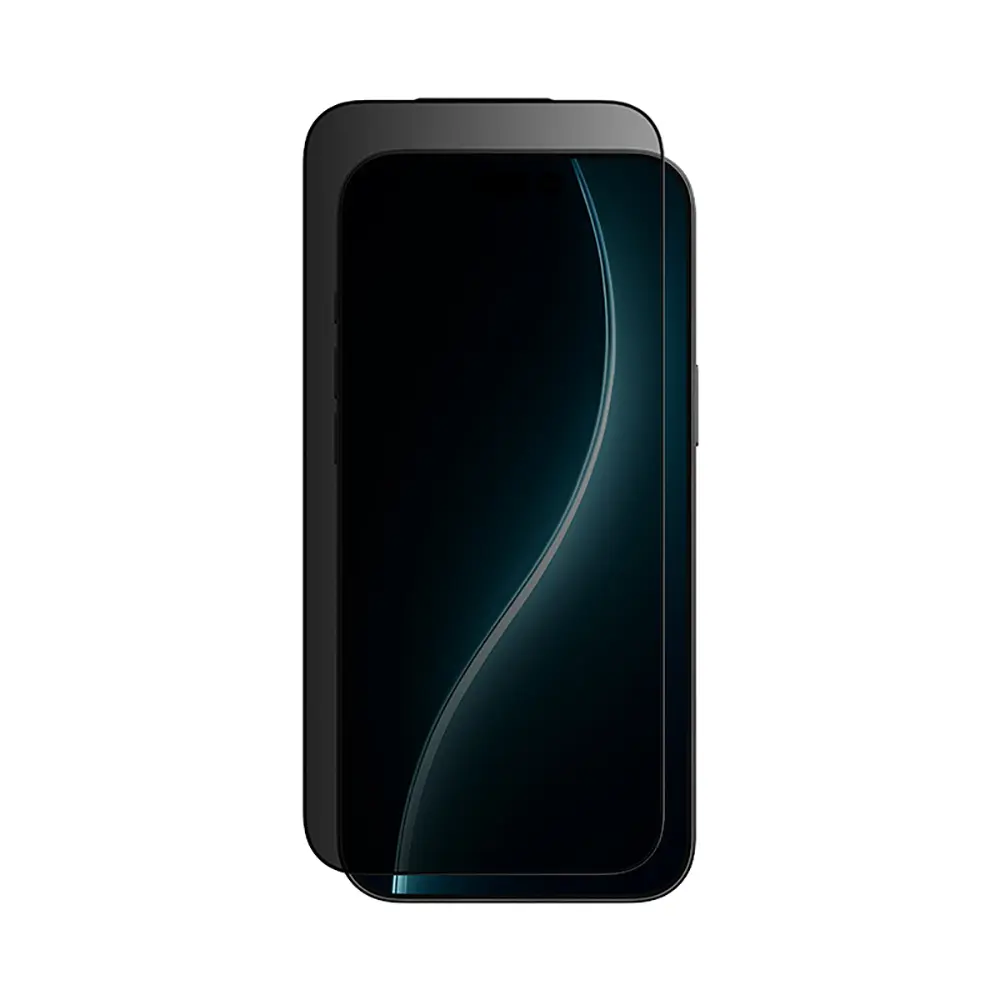 iPhone 17 Air Hayalet Ekran Koruyucu, Uygulama Aparatlı - Benks Glass Warrior Privacy