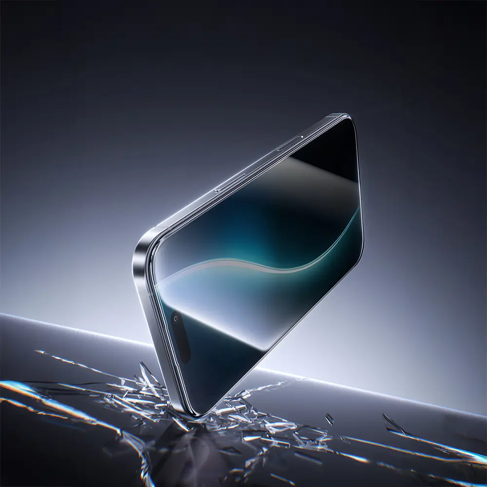 iPhone 17 Air Hayalet Ekran Koruyucu, Uygulama Aparatlı - Benks Glass Warrior Privacy