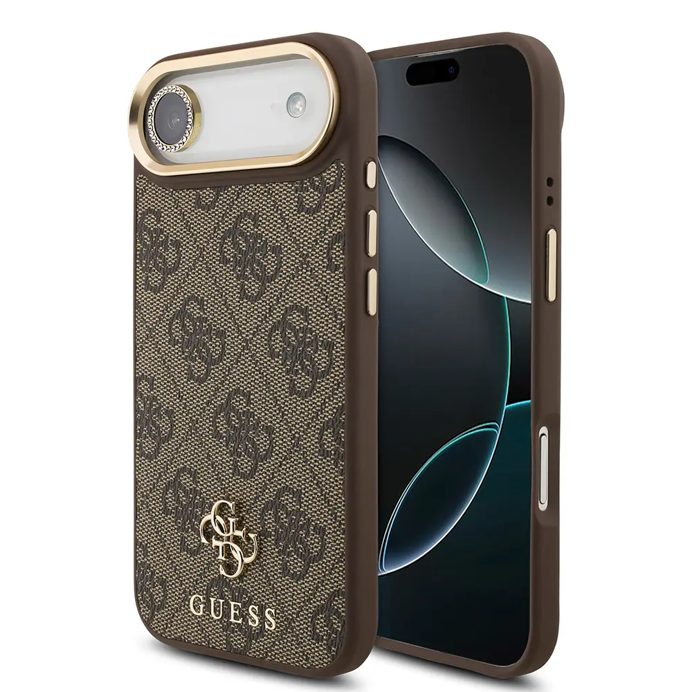 iPhone 17 Air Guess Lisanslı 3'ü 1 Arada Kılıf Seti - 4G Logolu