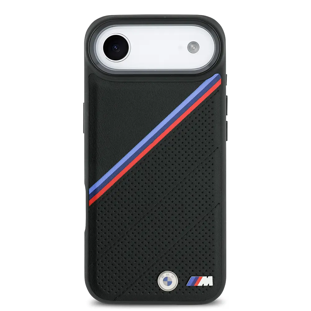 iPhone 17 Air MagSafe Uyumlu Deri Kılıf - BMW M Logolu