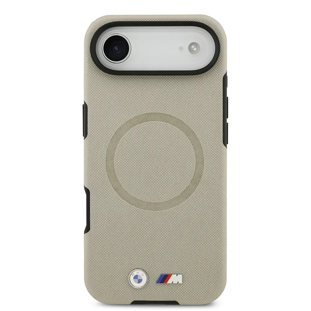 iPhone 17 Air MagSafe Uyumlu Delikli Deri Kılıf - BMW M Dizayn