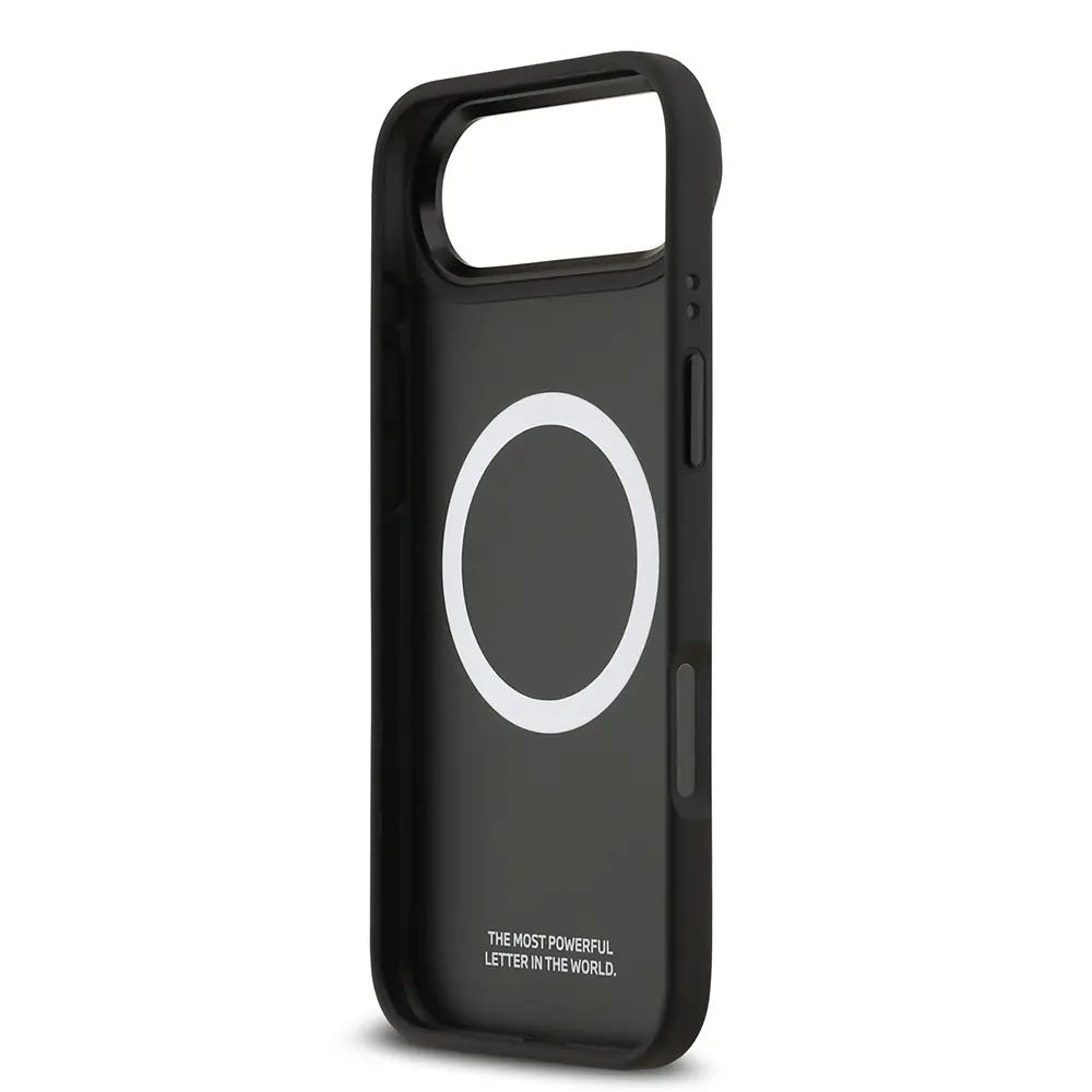 Apple iPhone 17 Air Kılıf BMW Orjinal Lisanslı M-safe Şarj Özellikli Karbon Fiber Metal Logolu Kapak