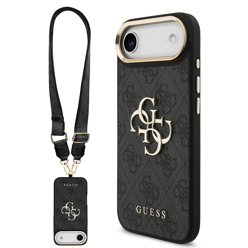 iPhone 17 Air Askılı Kılıf, Büyük Metal Logo - Guess 4G