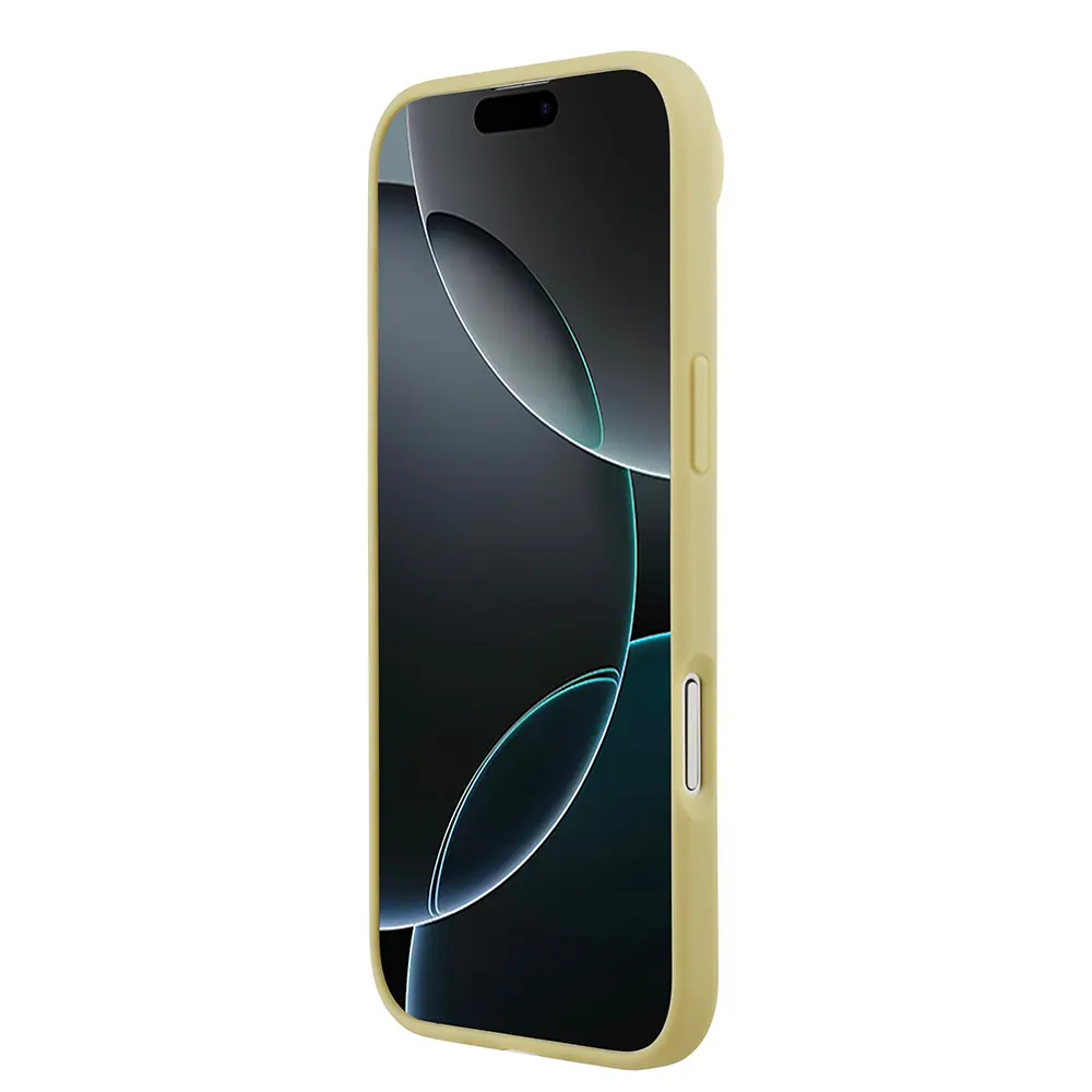 iPhone 17 Air Taşlı Arka Yüzey Üçgen Logolu Kılıf - Guess