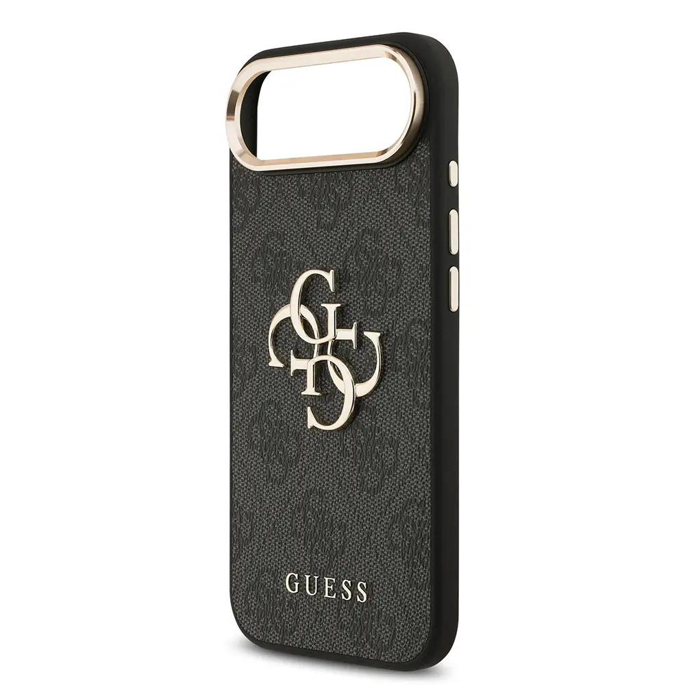 iPhone 17 Air Guess Lisanslı Gold Kamera Çerçeveli 4G Desenli Kılıf