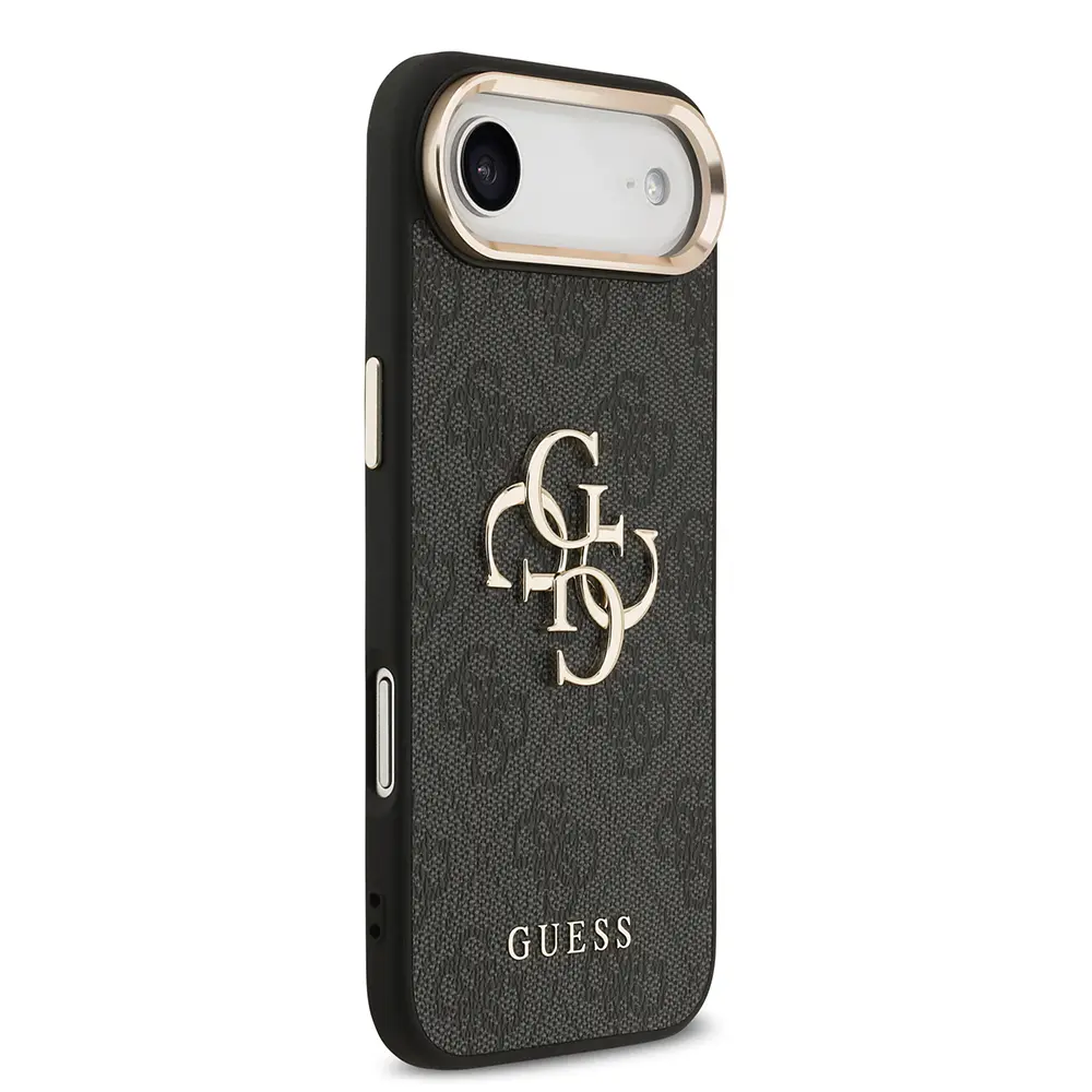 iPhone 17 Air Guess Lisanslı Gold Kamera Çerçeveli 4G Desenli Kılıf