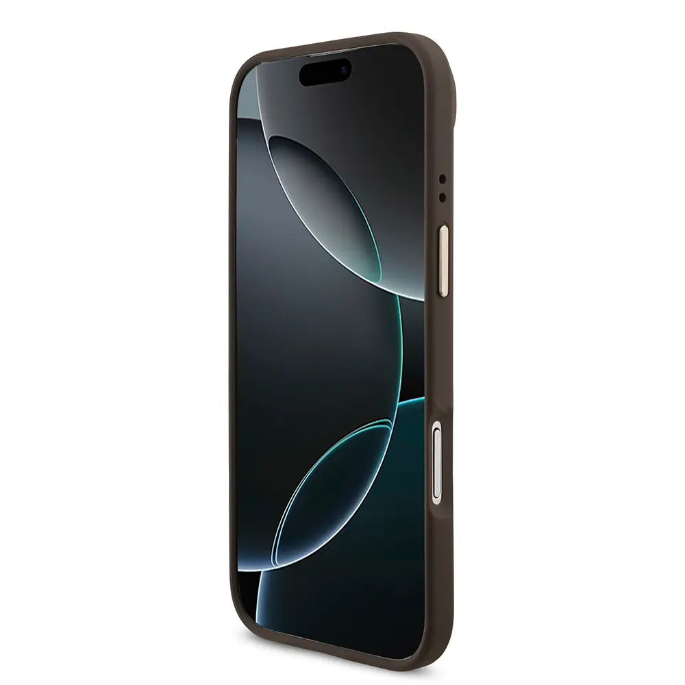 iPhone 17 Air Guess Lisanslı Gold Kamera Çerçeveli 4G Desenli Kılıf