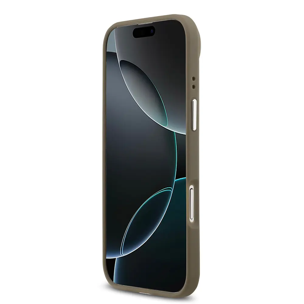 Apple iPhone 17 Air Kılıf Guess Orjinal Lisanslı Grained 4G Metal Büyük Logolu Kapak
