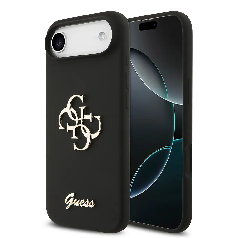 iPhone 17 Air Kılıf, Grained Yazı Logolu Kapak - Guess