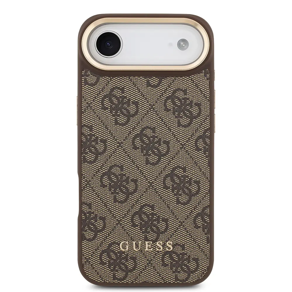 iPhone 17 Air MagSafe Uyumlu Kartlıklı Kılıf - Guess 4G Metal Logo