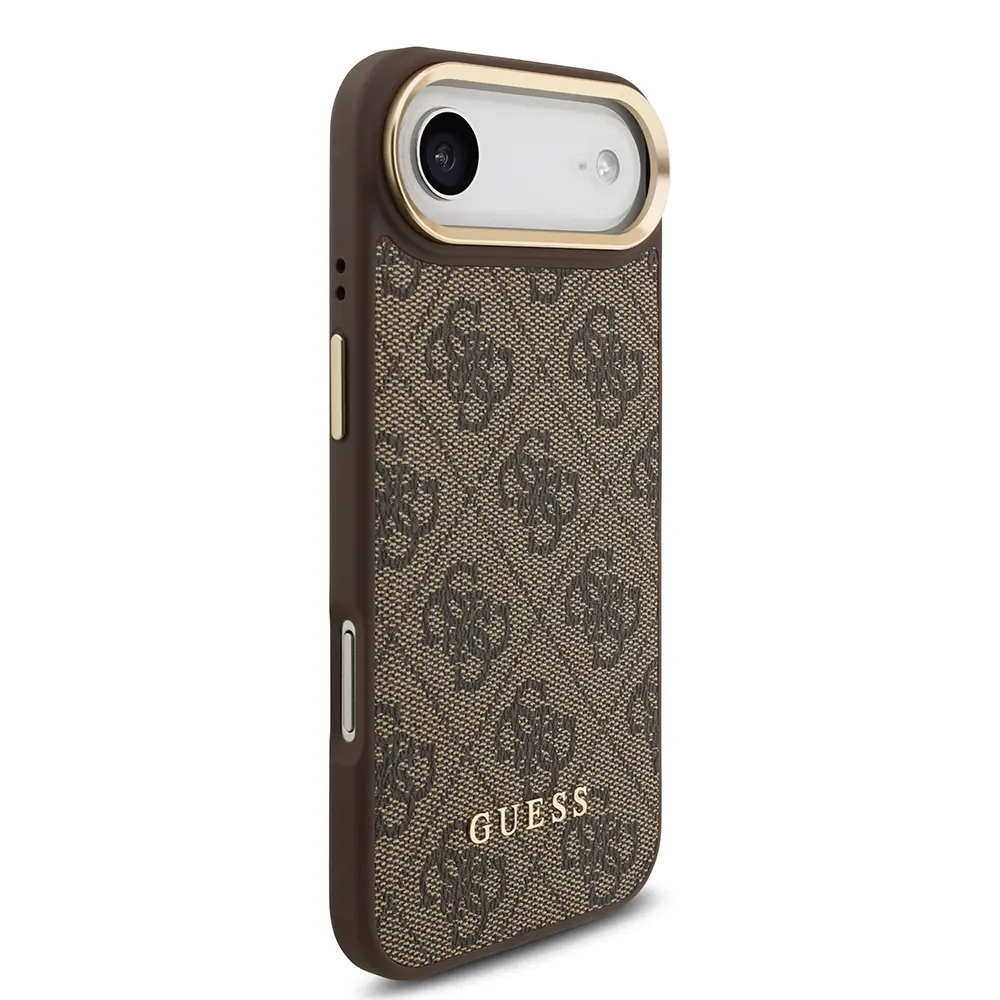 iPhone 17 Air MagSafe Uyumlu Kartlıklı Kılıf - Guess 4G Metal Logo