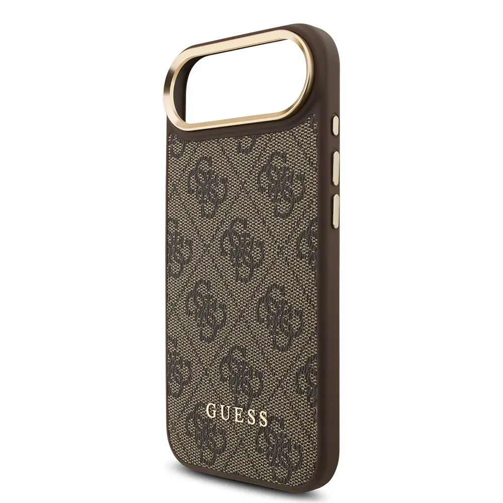 iPhone 17 Air MagSafe Uyumlu Kartlıklı Kılıf - Guess 4G Metal Logo