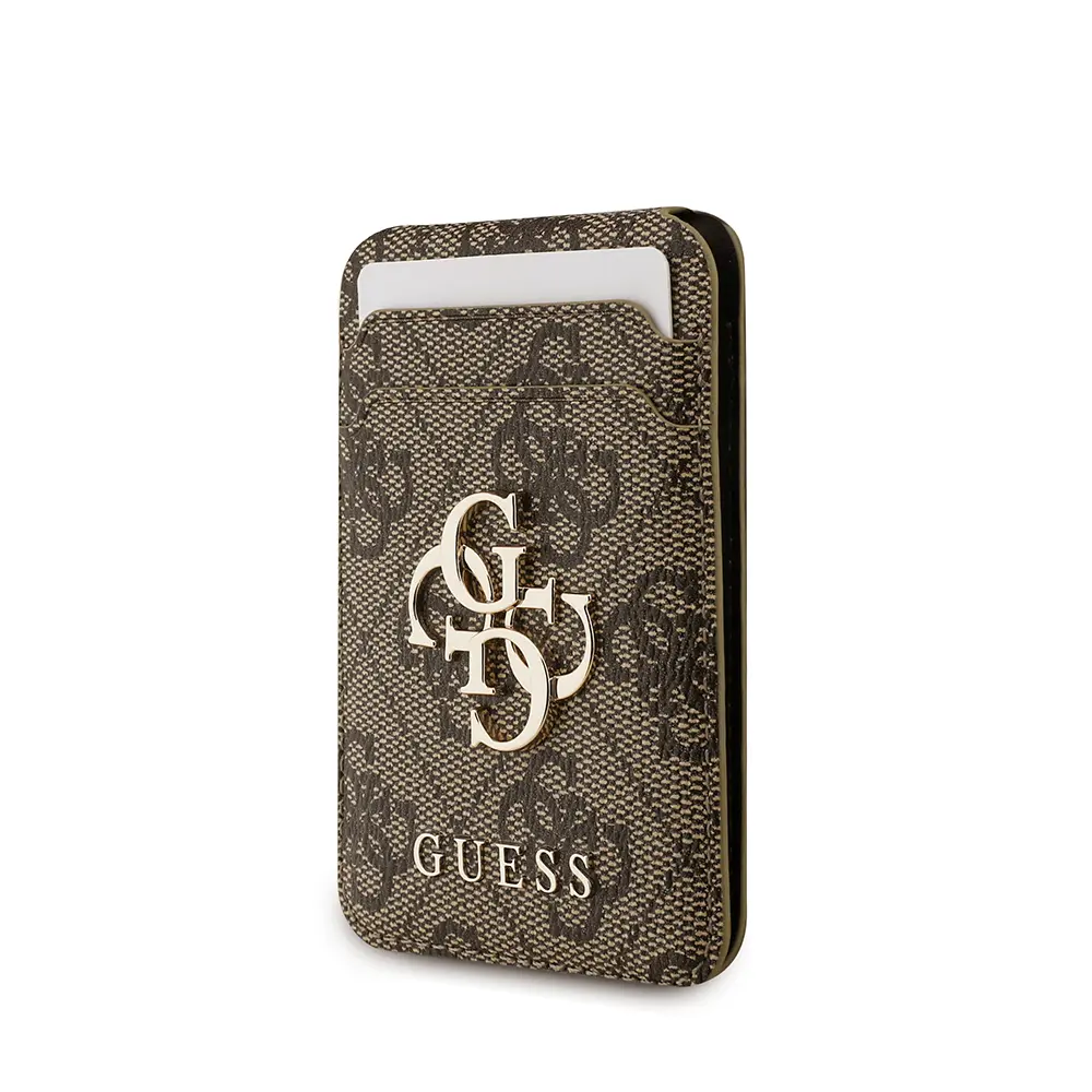 iPhone 17 Air MagSafe Uyumlu Kartlıklı Kılıf - Guess 4G Metal Logo