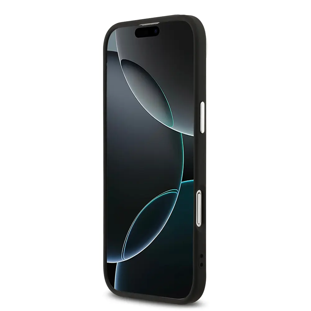 Apple iPhone 17 Air Kılıf Guess Orjinal Lisanslı M-safe Şarj Özellikli Klasik Yazı Logolu PU Deri Kapak