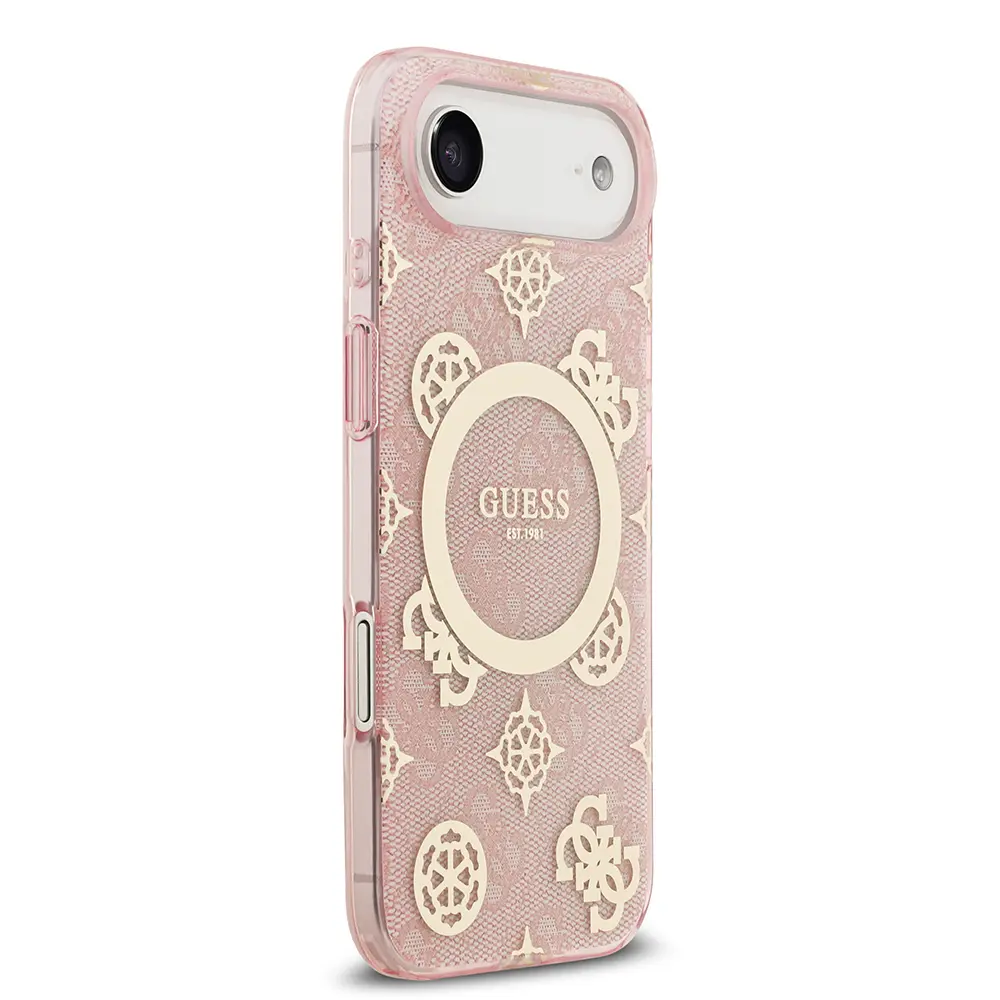 iPhone 17 Air MagSafe Uyumlu Kılıf - Guess IML Peony ve 4G Desenli