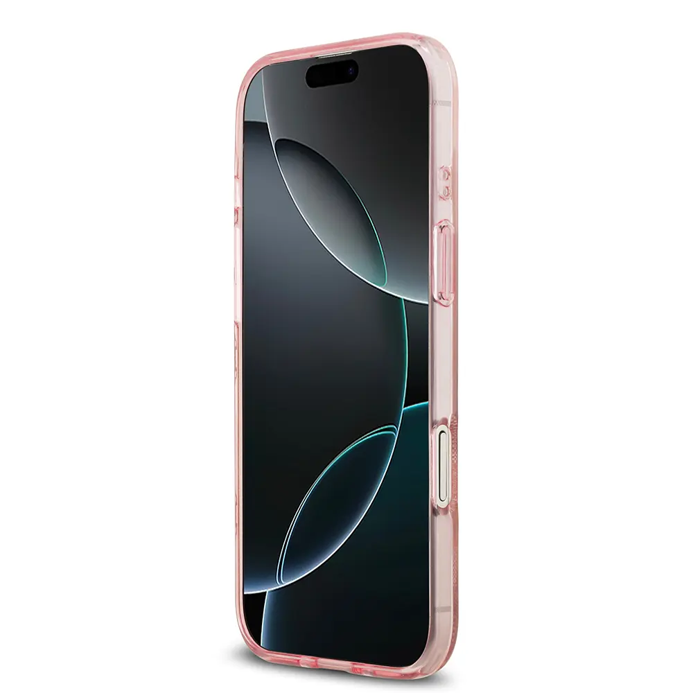 iPhone 17 Air MagSafe Uyumlu Kılıf - Guess IML Peony ve 4G Desenli